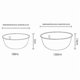 thumbnail image 2 of 2 pcs Stainless Steel Mixing Bowls with Scale Deep Egg Mixing Non-slip Kitchen Bowls, 2 of 5