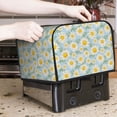 thumbnail image 5 of Cauagu Daisies Flowers for 4 Slice Toaster Cover (11.4''×7.9''×7.5'') Bread Machine Cover Toaster Protector Kitchen Appliance Dust Cover, 5 of 7