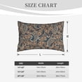 thumbnail image 3 of Plush Throw Pillow Covers, Paisley Pattern No.9081 Pillow Cases with Invisible Zipper, Breathable Microfiber Pillow Cases Standard Size for Sleeping Bedroom Sofa Living Room 20x30, 3 of 5