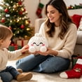 thumbnail image 5 of Christmas Dumpling Plush, Cute Stuffed Bun Toy With Bamboo Steamer Basket, Kawaii Holiday Gift, White Steamed Bun, 5.9 In, 5 of 6