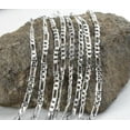 thumbnail image 6 of K-KED 1/5pcs Lot 2mm 925 Silver Italy Figaro Chain Necklace 16-30" Men Women Jewelry-20inch-1pc chain, 6 of 8
