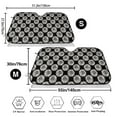 thumbnail image 3 of Kdxio White Sunflowers Print Windshield Sun Shade,UV Rays and Sun Heat Protection,Sunshade for Car Windshield,Car Shade Front Windshield - Medium, 3 of 6