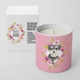 thumbnail image 2 of Caroline's Treasures Schnauzer 2 Fleurs Roses Pot de Soja Décoratif 10 oz-Bougies, 2 of 2