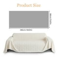 thumbnail image 4 of SHANNA Velvet Throw Sofa Covers, Non-Slip Couch Covers Washable Furniture Protector Blanket for Kids & Pets, Sectional Couch Covers for Living Room, Beige, 71"×150", 4 of 10