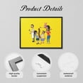 thumbnail image 6 of Bob's Burgers Family Funny Black Frame Decorative Painting Canvas Decor Wall Poster Art Painting Gift For Living Room Bedroom Office Posters 12x16in, 6 of 9