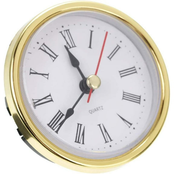 Pekkaxy Classic Clock Craft Quartz Movement 2-1/2 (65mm) Round Clocks Head Insert Roman Number