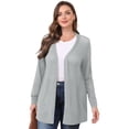 thumbnail image 4 of Daystry Women Casual Lightweight Cardigan Cover Up Open Front Breezy Long Sleeve Summer Blouses, 4 of 11