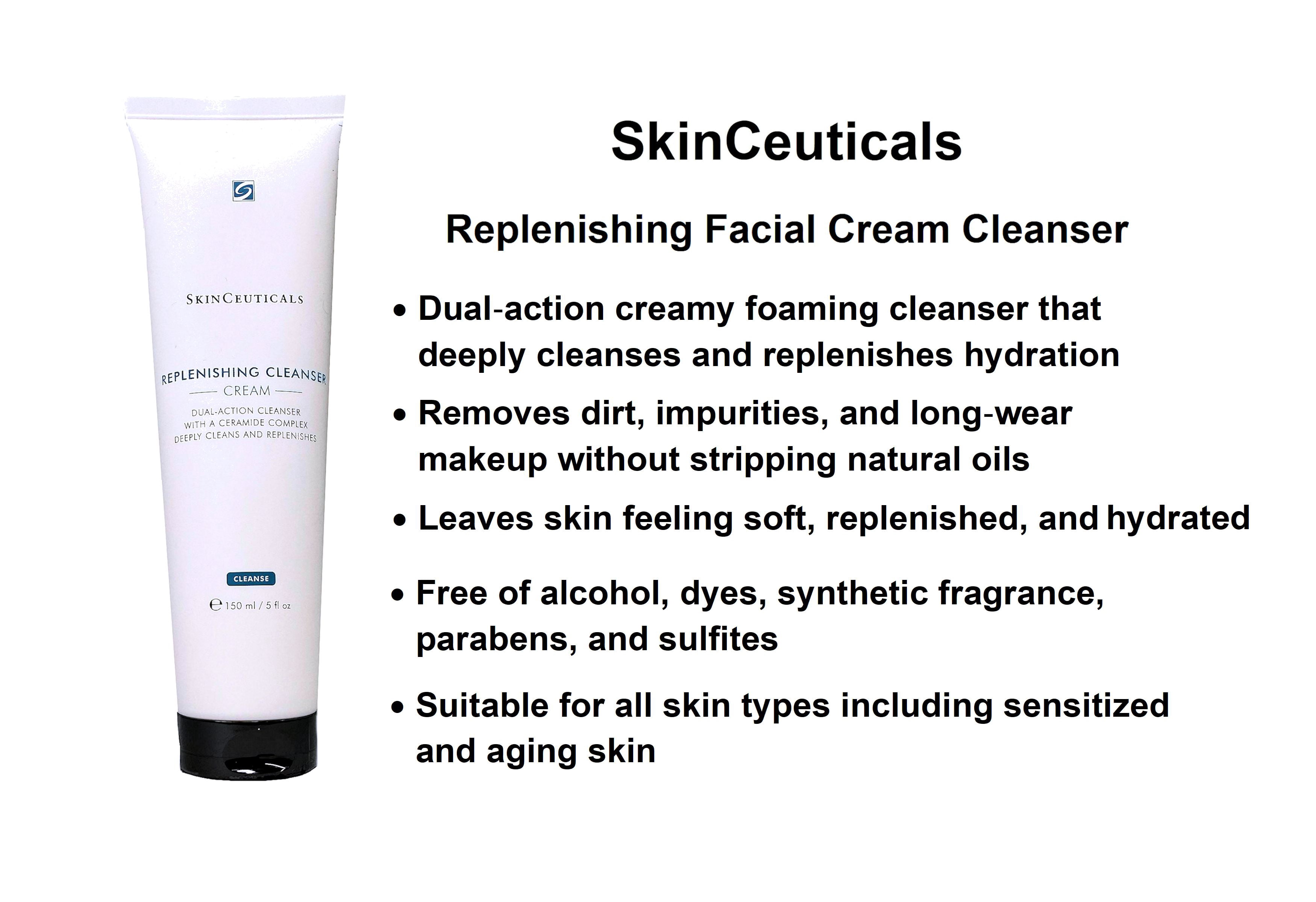 Replenishing Cleanser Cream by SkinCeuticals for Unisex - 5 oz Cleanser