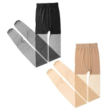 

2Pcs Ladies Shiny Stockings Pantyhose Tights Socks