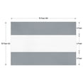 thumbnail image 2 of COVERS&ALL Outdoor Clear Panel Curtain, 18 Oz Tarp Tuff Waterproof & UV Resistant with Rustproof Grommets, Ideal for Outdoors/Indoors (10’ H x 15’ W, Gray), 2 of 7