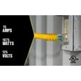 thumbnail image 4 of Yellow Jacket 2830 25' Yellow STW Adapter Cord with 3-Outlet Lighted Power Block, 4 of 8