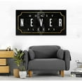 thumbnail image 3 of Aaheei Inspirational Office Canvas Wall Art with Positive Quotes Money Never Sleeps Artwork Black Background Nordic Western Paintings Print for Study Room Gym Wall Decor Ready to Hang, 3 of 6