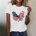 thumbnail image 7 of Vetsdori Womens Patriotic Shirts Short Sleeve USA Years Anniversary Pullover Summer 4th of July Graphic Crew Neck,Red White and Blue Casual Tops for Women Independence Day, 7 of 7