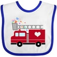 thumbnail image 3 of Inktastic Easter Red Firetruck with Pink Hearts Boys or Girls Baby Bib, 3 of 4