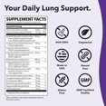 thumbnail image 7 of Lung Capaci-T - Respiratory Support Supplement - CoQ10, N-Acetyl Cysteine, Boswellia, Eucalyptus, Mullein, Green Tea, Nettle & Peppermint - Increases Oxygen Capacity & Reduces Mucus - 90 Capsules, 7 of 7