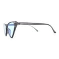 thumbnail image 3 of Womens Hippie Thin Plastic Goth Mod Cat Eye Sunglasses Slate Blue, 3 of 4