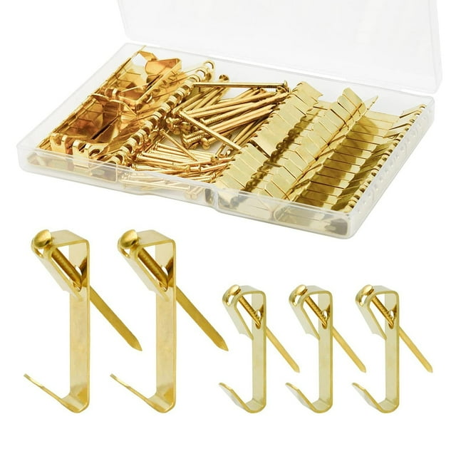 Stable Hanging Solution, Picture Hanging Kits with Sharp Nails, Quick Installation for Wooden Or Drywall, Heavy Duty Picture Hooks, Enhanced Picture Hanging Nails for Wide Applications, 5 Minute Setup