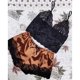 thumbnail image 1 of Conjunto de pijamas de seda satinada para mujer, ropa de dormir con estampado Floral, pantalones superiores, ropa de dormir para el hogar, otoño, 1 of 4