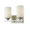 thumbnail image 1 of Z-Lite Bordeaux 2 Light Vanity Light in Brushed Nickel, 1 of 1