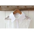 thumbnail image 3 of Cuello falso de encaje Perfecl para Mujer con botones 4 piezas, 3 of 8