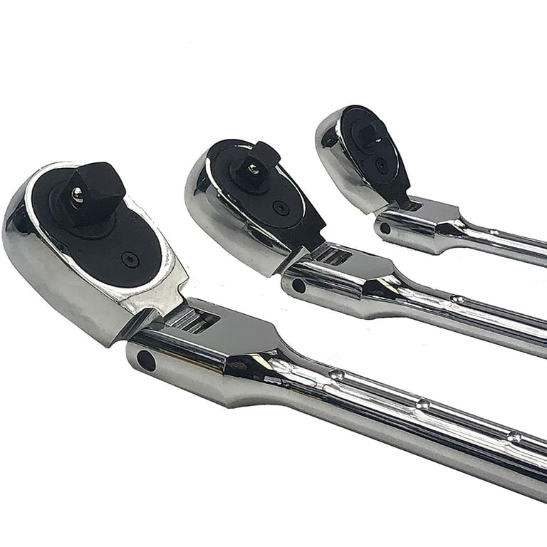EZ Red MR482FL 3 Piece Locking Flex Head/Extendable Ratchet Set
