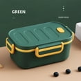 thumbnail image 4 of RBCKVXZ School Supplies Clearance, Sealed Two-layer Lunch Box Portable Double-layer Lunch Box Student Partition Lunch Box Outdoor Lunch Box, Back to School Supplies, Green, 4 of 8