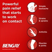 Ultra Strength Bengay Pain Relief Patches, Large, 3.9 x 7.9 in, 4 Count