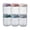 6 Pack Plastic, variant on Novelinks 6 Pack 16oz Glass Jars with Colorful Plastic Lids, Airtight Clear Food Storage Containers for Pantry, Spices, Stackable & Reusable Canisters