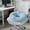Blue, variant on Soft Thick Memory Foam Chair Cushion Seat Pad for Office, Desk, Dining, Kitchen, Wheelchair - Non-Slip Round Support Pad