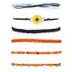 thumbnail image 1 of 2 juegos de pulseras para niñas adolescentes y mujeres, pulseras de cuerda impermeables, tobilleras de playa de verano, pulsera tejida, 1 of 5