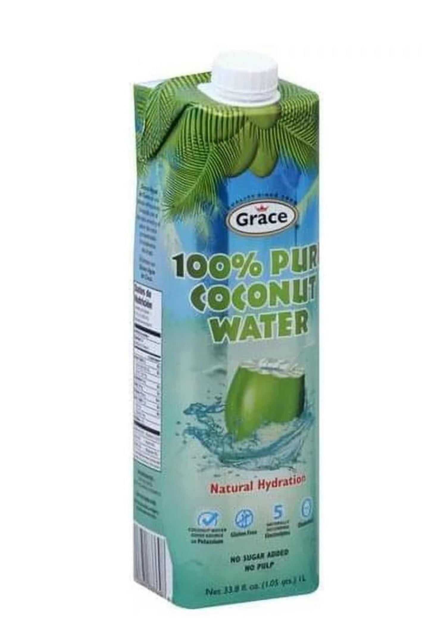 (3 pack) Grace Coconut Water 33.8 fl oz