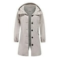 thumbnail image 5 of Skpblutn Women'S Jacket Coats Raincoats Windbreaker Rainwaterproof Lightweight Outdoor Hooded Trench Grey Xxl, 5 of 8