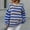 Blue, variant on VISALY Pullover Crewneck Sweatshirt Striped Sweater Women's Casual Long Sleeve Pullover Sweaters O Neck 2023 Fall Winter Sweater Jumper Tops Crochet Sweaters Baggy Sweaters Office Sweater Blue L