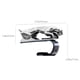 thumbnail image 3 of Soporte para teléfono móvil de coche, accesorio innovador para coche, soporte giratorio y ajustable para navegación, soporte para teléfono de automóvil, 3 of 7