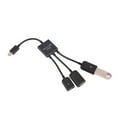 thumbnail image 2 of 3in1 USB To 2 OTG 3 Port HUB Cable Splitter Micro-USB Adapter Converter For Tablet Computer Keyboard, 2 of 6