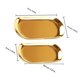 thumbnail image 2 of WHAMVOX 2Ud Bandejas Ovaladas Doradas Para Decorar Y Servir Postres Con Acero Resistente, 2 of 7