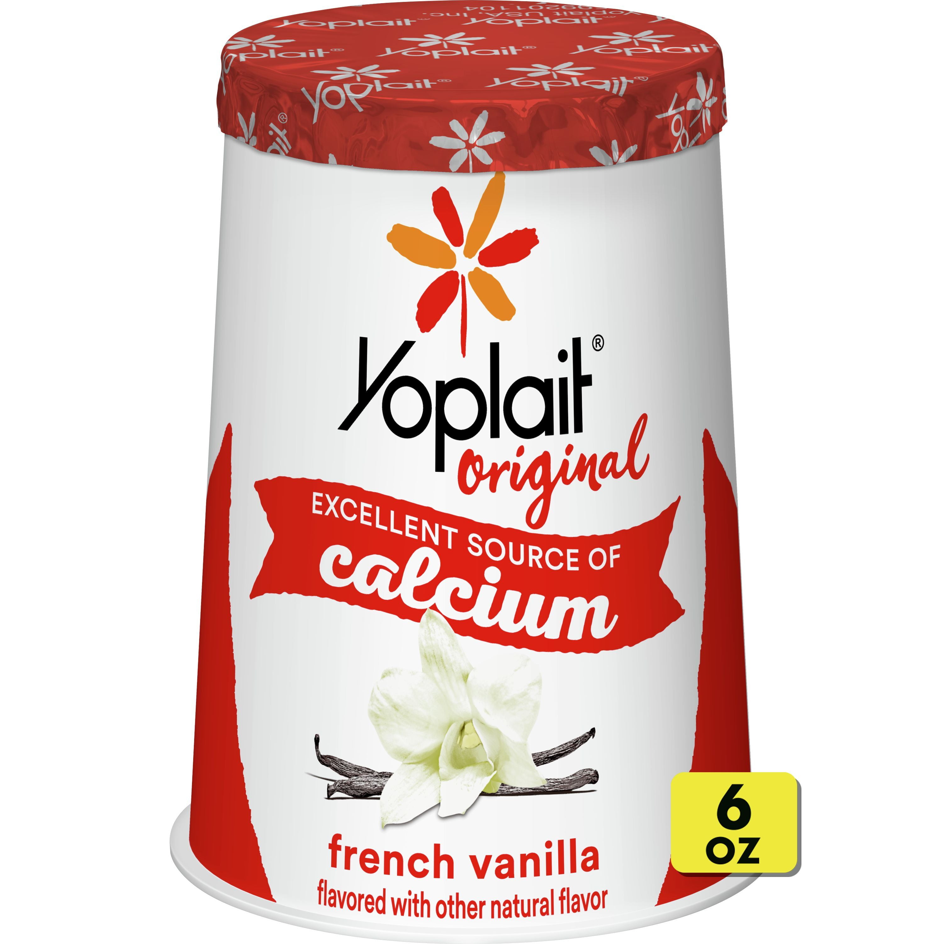 Yoplait Original French Vanilla Low Fat Yogurt, 6 OZ Yogurt Cup