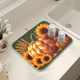 thumbnail image 7 of Ryvnso Pumpkin with Sunflowers Dish Drying Mat for Kitchen Countertop 18x24 Large Dish Pad Drainer Rack Dish Sink Mats, 7 of 7