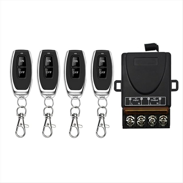 Interruptor de Control Remoto Inalámbrico CA 220 V 30 A 1 Canal 433 MHz Receptor de Relé + Transmisor de Encendido/Apagado A