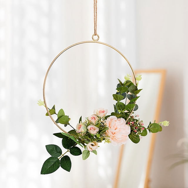 unbranded De Pared Con Guirnalda Floral Y Para Colgar En Tonos Múltiples
