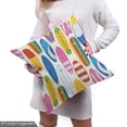 thumbnail image 4 of Ambesonne Surfing Fabric by the Yard Upholstery, Colorful Summer Surfboards, 2 Yards, Multicolor, 4 of 4