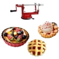thumbnail image 2 of Ventas promocionales 3 en 1, descorazonador, pelador, cortador, descorazonador, cuchillas de acero inoxidable, pelador, cortador, pelador de manzanas con manivela (ROJO), 2 of 4
