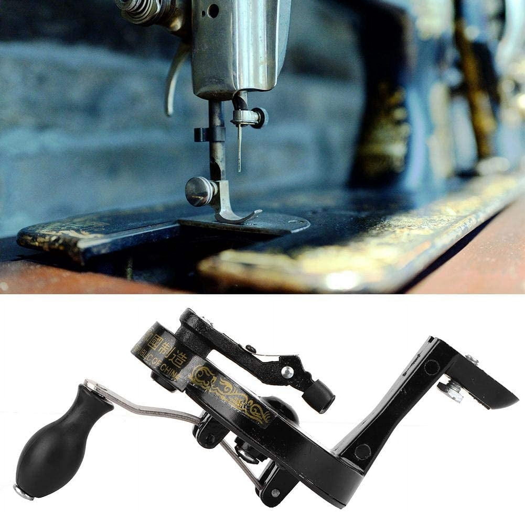 ABPETE Sewing Machine Hand Crank fit for Vintage fit Spoked Wheel Treadle Sewing Machines 15,127,128,66, 99