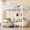 White + Queen, variant on ChenyueFurn Modern Metal Storage Queen Loft Bed with Ladder White