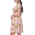 thumbnail image 2 of Vsdgher Robes Midi Maxi Décontractées pour Femmes Été 2025 Manches Courtes Col Rond Robe de Plage, 2 of 6