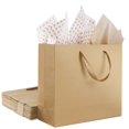 thumbnail image 1 of Bolsas de regalo Plauthus de papel kraft, 12 unidades, color marrón, 32 x 11 x 28 cm, 1 of 8
