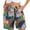 Navy, variant on Women's Casual Beach Shorts Graphic Print Elastic Waist with Pockets Summer Vacation Everyday Wear Bottoms