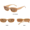 thumbnail image 2 of LAICAIW Lunettes de Soleil Rectangulaires pour Femmes Lunettes de Conduite Rétro 90u2019s Vintage Mode Monture Carrée Étroite Protection UV400, 2 of 7