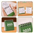 Compact Desktop Calendar 2025 Desk Standing with Future Date Display 5 Metal Shop Calendar 2025