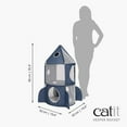 thumbnail image 2 of Tour à chats Rocket Vesper Catit en forme de fusée, bleue, 2 of 8